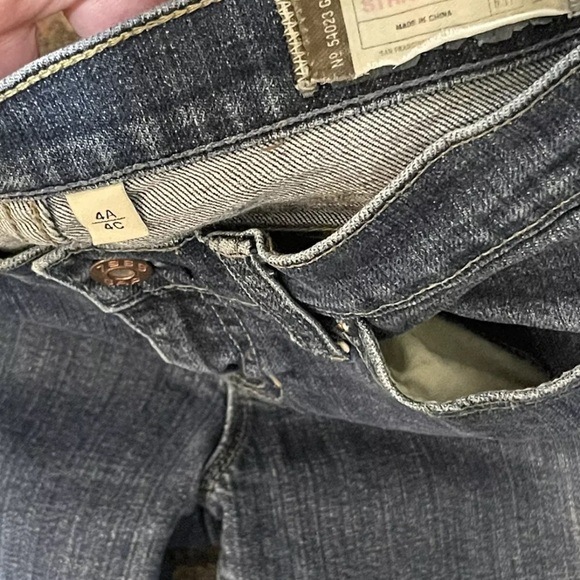 Set Of 2 Womens Gap Jeans Straight And  Skinny Wash Denim Size 4 Black/ Blue - Picture 5 of 8